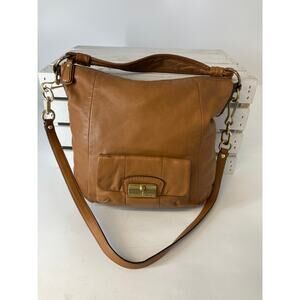 COACH 14783 LARGE BROWN SMOOTH LEATHER HANDBAG, SHOULDER BAG